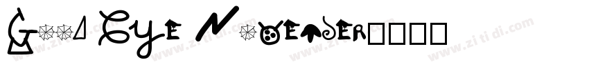 Good Bye November字体转换